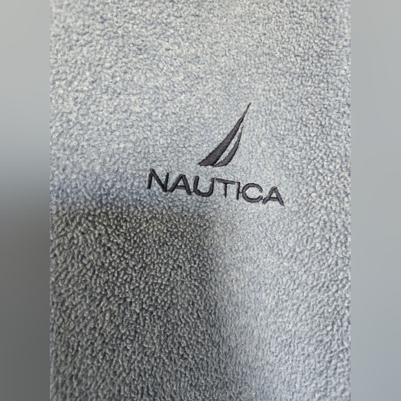 Nautica Men's Gray & Blue Quarter Zip Pullover Sweatshirt XXL - Pre-Owned - Picture 3 of 4